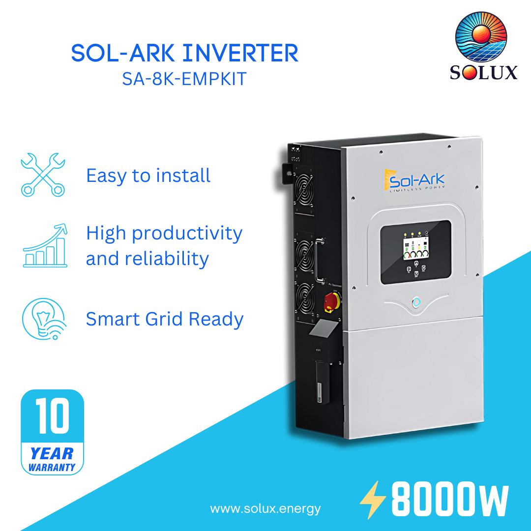 This is an image of Sol-Ark 8kW Inverter w/EMP Hardening Kit 120/240VAC, 48VDC(SA-8K-EMPKIT)